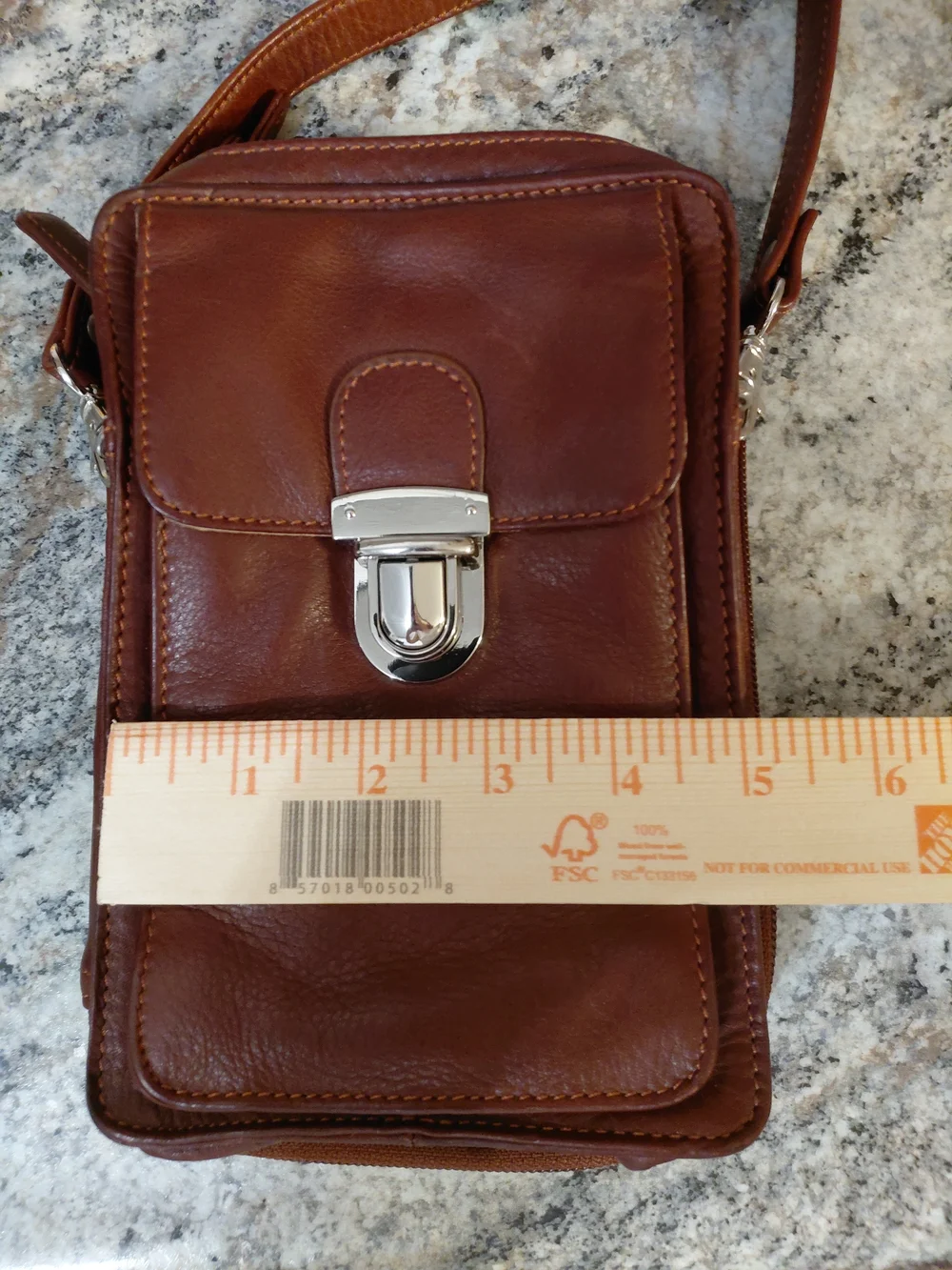 Osgoode Marley Small Leather On The Go Travel Crossbody Bag In Chestnut Brown